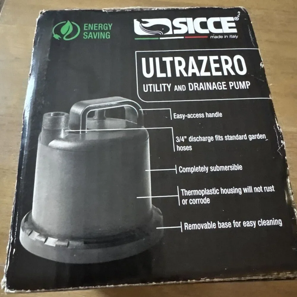 (OPEN BOX) SICCE Ultra Zero 793 GPH Multi-Purpose Water Pump